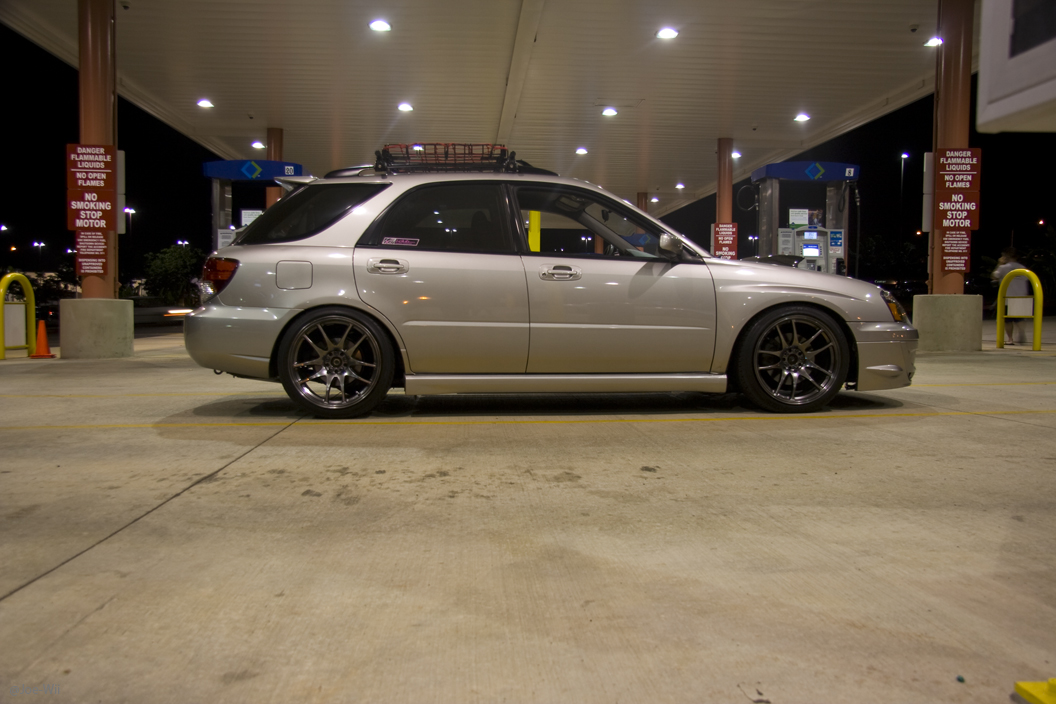 one special today Tyler's Mugen Civic Si and Ian's Impreza WRX Wagon